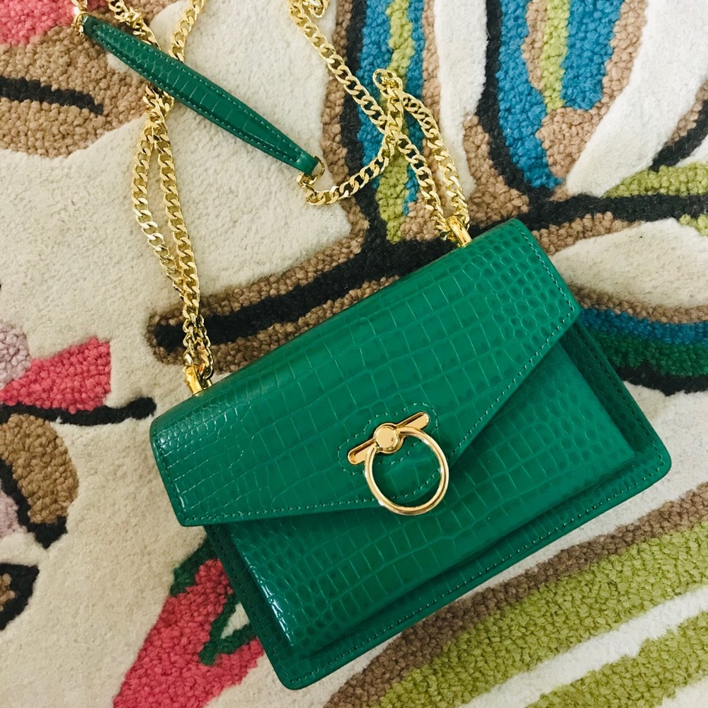 JW Pei Emerald Green Shoulder/Crossbody Bag NWB
